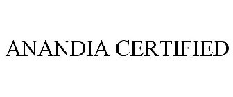 ANANDIA CERTIFIED