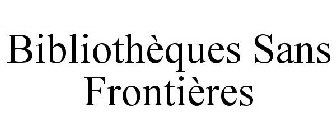BIBLIOTHÈQUES SANS FRONTIÈRES