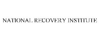 NATIONAL RECOVERY INSTITUTE