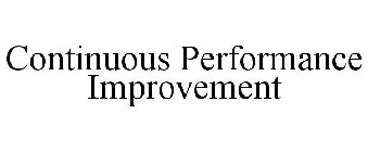 CONTINUOUS PERFORMANCE IMPROVEMENT