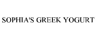 SOPHIA'S GREEK YOGURT