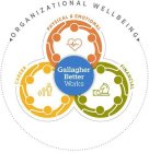 ORGANIZATIONAL WELLBEING PHYSICAL & EMOTIONAL FINANCIAL CAREER GALLAGHER BETTER WORKS