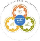 ORGANIZATIONAL WELLBEING PHYSICAL & EMOTIONAL FINANCIAL CAREER GALLAGHER BETTER WORKS