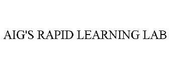 AIG'S RAPID LEARNING LAB