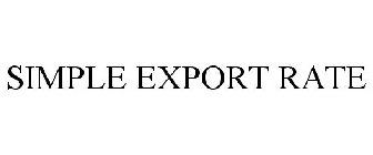 SIMPLE EXPORT RATE