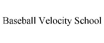 BASEBALL VELOCITY SCHOOL