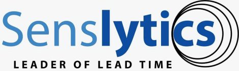 SENSLYTICS LEADER OF LEAD TIME