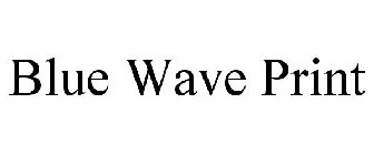 BLUE WAVE PRINT