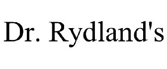 DR. RYDLAND'S
