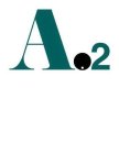 CAPITAL LETTER A IN GREEN, A CIRCLE IN BLACK WITH A WHITE CIRCLE