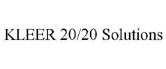 KLEER 20/20 SOLUTIONS