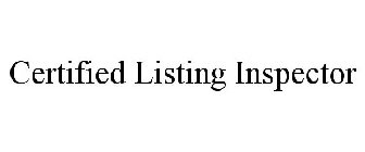 CERTIFIED LISTING INSPECTOR