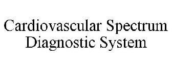 CARDIOVASCULAR SPECTRUM DIAGNOSTIC SYSTEM
