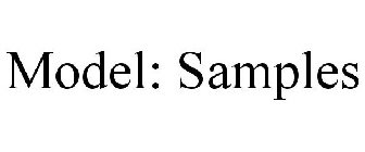 MODEL: SAMPLES