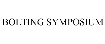 BOLTING SYMPOSIUM