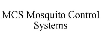MCS MOSQUITO CONTROL SYSTEMS