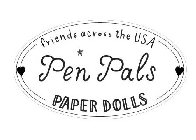 PEN PALS PAPER DOLLS FRIENDS ACROSS THE USA