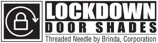 LOCKDOWN DOOR SHADES THREADED NEEDLE BY BRINDA CORPORATION