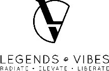 LV LEGENDS & VIBES RADIATE · ELEVATE · LIBERATE