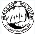 MASSAGE MAYHEM HEAL DUNGEON OF RECONSTRUCTION