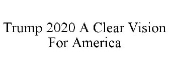 TRUMP 2020 A CLEAR VISION FOR AMERICA