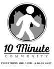 10 MINUTE COMMUNITY EVERYTHING YOU NEED - A WALK AWAY.