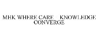 MHK WHERE CARE + KNOWLEDGE CONVERGE