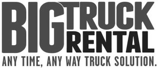 BIG TRUCK RENTAL ANY TIME, ANY WAY TRUCK SOLUTION.