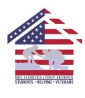 BIG HEROES.TINY HOMES STUDENTS.HELPING.VETERANS