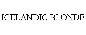 ICELANDIC BLONDE