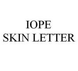 IOPE SKIN LETTER