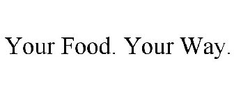 YOUR FOOD. YOUR WAY.