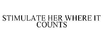 STIMULATE HER WHERE IT COUNTS