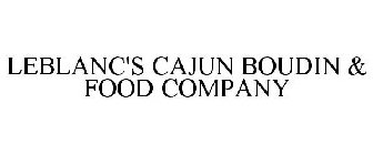 LEBLANC'S CAJUN BOUDIN & FOOD COMPANY