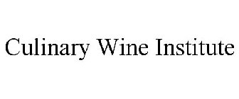 CULINARY WINE INSTITUTE
