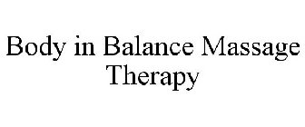 BODY IN BALANCE MASSAGE THERAPY