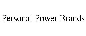 PERSONAL POWER BRANDS