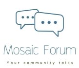 MOSAIC FORUM YOUR COMMUNITY TALKS
