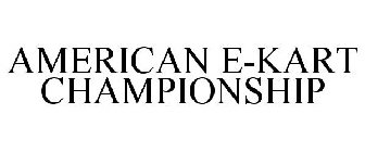 AMERICAN E-KART CHAMPIONSHIP