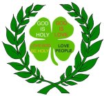 GOD IS HOLY GOD IS LOVE LOVE GOD. BE HOLY LOVE PEOPLE