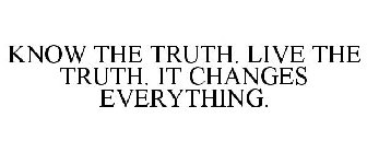KNOW THE TRUTH. LIVE THE TRUTH. IT CHANGES EVERYTHING.