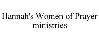 HANNAH'S WOMEN OF PRAYER MINISTRIES