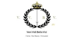 V.V.B.V. VENI VIDI BELLO VICI I CAME, ISAW BEAUTY, I CONQUERED