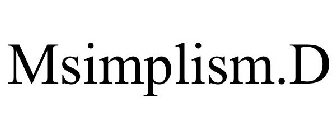 MSIMPLISM.D