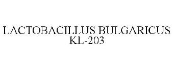 LACTOBACILLUS BULGARICUS KL-203