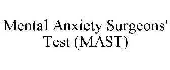 MENTAL ANXIETY SURGEONS' TEST (MAST)