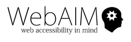 WEBAIM WEB ACCESSIBILITY IN MIND