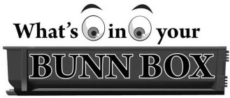 WHAT'S IN YOUR BUNN BOX