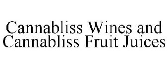 CANNABLISS WINES AND CANNABLISS FRUIT JUICES