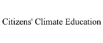 CITIZENS' CLIMATE EDUCATION